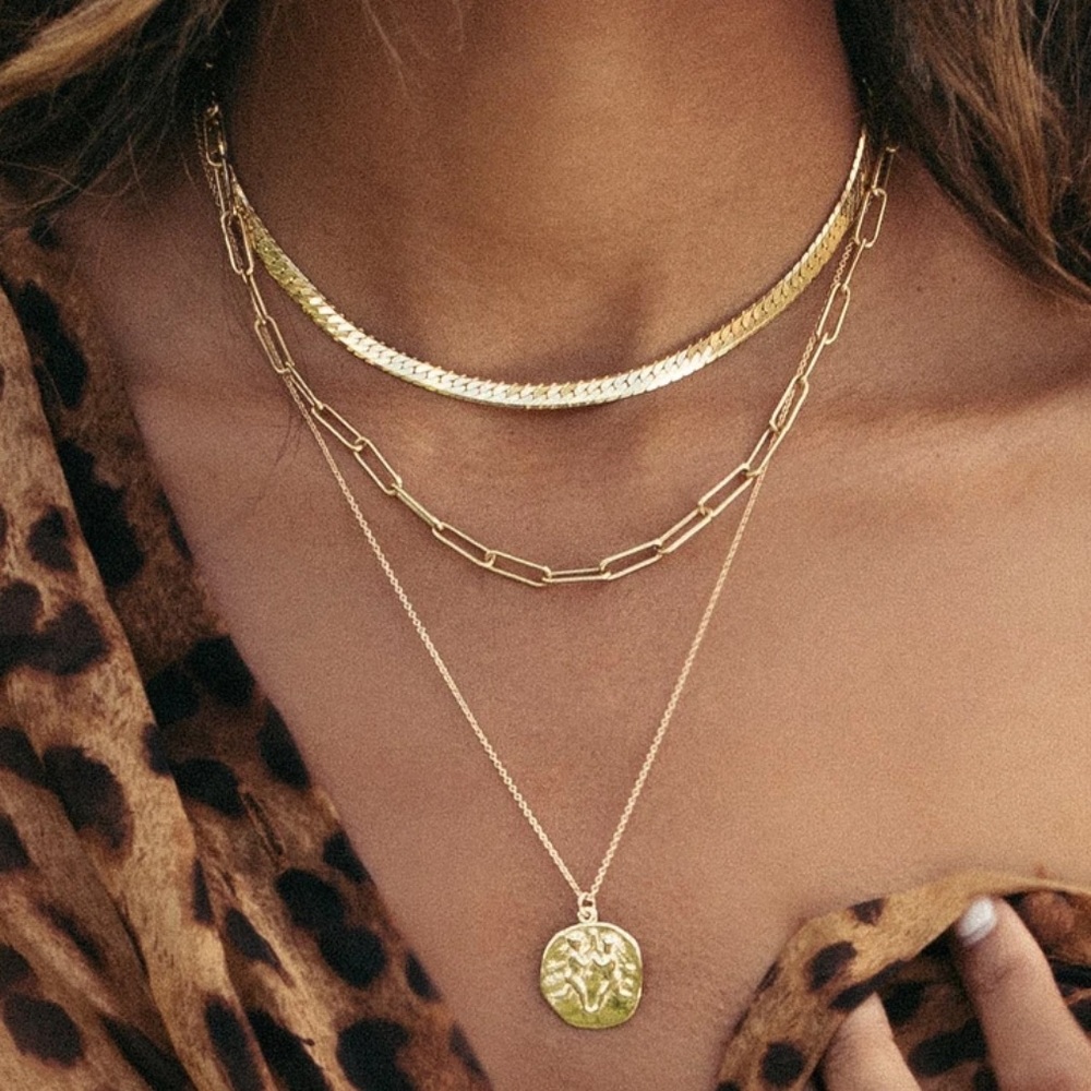 Link 24K Plated necklace